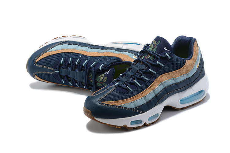 2021 Nike Air Max 95 Navy Blue Coffe Shoes